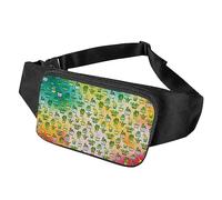 Surwin Riñoneras de Moda, Patrón Cacto Riñonera para Hombre Mujer Riñoneras de Marcha con Cremallera y Cinturón Ajustable, Multifuncional para Casual Viajes Correr Ciclismo (Plantas)