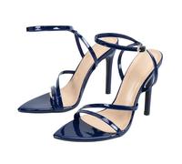 Surwin Sandalia de Tacon para Mujer, Moda Zapato de Tacón 11cm Alto Clásicos Comoda, Primavera Verano Sandalia de Vestir para Vestidos de Fiesta 35-43EU (2254 Azul rey,42)