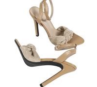 Surwin Sandalia de Tacon para Mujer, Moda Zapato de Tacón 11cm Alto Clásicos Comoda, Primavera Verano Sandalia de Vestir para Vestidos de Fiesta 35-43EU (2125 Beige,35)