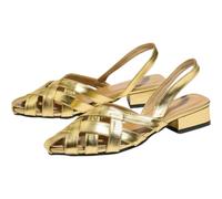 Surwin Sandalias Mujer Planas con Punta Cerrada | Sandalia Plana Tejidas Mujer Verano con Soporte de Arco EU 36-43 Zapatos de Playa Elegantes Comodo Moda Casual para Playa