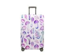 Surwin Setas 3D Cubierta de Equipaje Protectora Elástico Anti-Polvo Lavable Funda de Maleta Luggage Cover con Cremallera Viaje Cubierta de la Caja (Pintado,XL (30-32 Pulgadas))