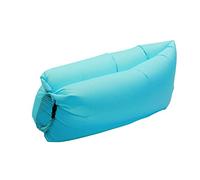 Surwin Sofa Hinchable, Inflable Portátil Sofá Tumbona Impermeable Ligero Sillón Cama Exteriores Sofá de Aire para Viajar, Senderismo, Piscina y Partidos de la Playa (Cielo Azul,200x70cm)