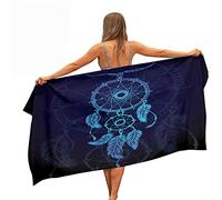 Surwin Toallas de Playa Microfibra, Atrapasueños Impresión Grande Toalla de Playa Verano Secado Rápido Arena Antiadherente Absorbente Toalla para Viaje Playa Nadar (Azul Atrapasueños,80x160cm)