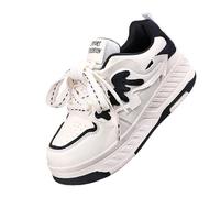 Surwin Zapatillas con 4 Ruedas Niña, Zapatos con Patines para Niñas Zapatos Deportivos de Niños con Ruedas 2 en 1 Zapatillas de Skateboard con Cordones 30-40 EU Roller Skate Shoes (Negro A,35)