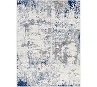 Surya Leyte - Alfombra abstracta para sala de estar, comedor, sala de estar, mesita de noche, alfombra moderna de mármol, suave y lujosa, de fácil cuidado, pelo medio, alfombra grande de 160 x 220 cm,