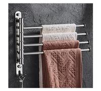 Sus 304 Barra de Toalla de Toalla de Acero Inoxidable para baño para baño o Cocina, Barra de Metal para Toallas Plegables Colgador Giratorio Organizador de Almacenamiento de baño siltre-4bar montado