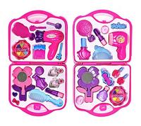 Sus cosas de niña - despliegue de plástico Caso de la vanidad de Juego Set - Pretend belleza Juguetes