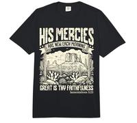 Sus misericordias Son Nuevas Cada mañana Lamentaciones 3 23 Versículo Comfort Colors Adult Heavyweight T-Shirt