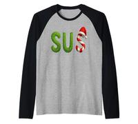Sus - Palabra Meme Humor Diseño Divertido Camiseta Manga Raglan