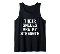 Sus Sonrisas Son mi Fuerza. Cita de Amor Familiar. Camiseta sin Mangas