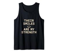 Sus Sonrisas Son mi Fuerza. Cita de Amor Familiar. Camiseta sin Mangas