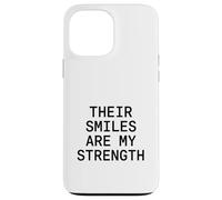 Sus Sonrisas Son mi Fuerza. Cita de Amor Familiar. Carcasa para iPhone 13 Pro MAX