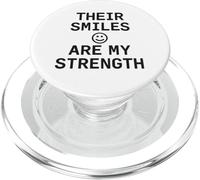 Sus Sonrisas Son mi Fuerza. Cita de Amor Familiar. PopSockets PopGrip para MagSafe