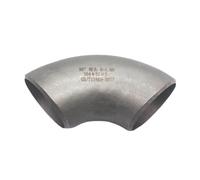 SUS304 Instalación de tuberías soldada a tope con codo 90 grados | 42 45 48 51 57 60 76 89 mm 1-3/4" 2" 2-1/4" 2,5" 3" DE(89x4mm)