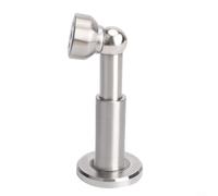 SUS304 - Soporte de puerta ajustable de acero inoxidable montado en la pared con punta de goma, soporte superior retráctil resistente para puerta, cierre automático de puerta óxido (Suck 881B)