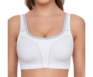 Susa 7897 - Sujetador deportivo para mujer, Blanco (Blanco-Gris 238), 85A