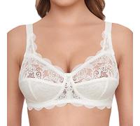 Susa BH ohne Bügel aus elastischer Spitze 7814 Latina - Sujetador Mujer, Color Marfil, Talla 95C