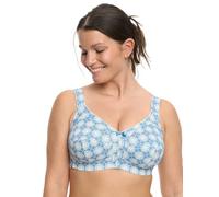 Susa BH Ohne Bügel Sujetador, Azul/Blanco, 115D Mujeres