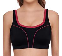 Susa 7897 Sujetador de Deporte, Negro (Schwarz Pink), 90E para Mujer