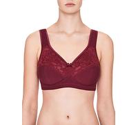 Susa Sujetador sin Aros I Sujetador para Mujer de Mezcla de algodón con Copas I Sujetador sin Aros con Gancho y Ojal I Sujetador Funcional con Copa de Tres Piezas, Rubyred/Crepúsculo, 105D