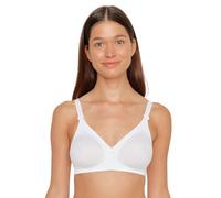 Susa Sujetador sin Aros Topsy I Sujetador Opaco con Copas Preformadas I Sujetador Moldeado con Lazo I Transpirabilidad Ideal y Alta Estabilidad, Blanco (Weiß 003), 85E