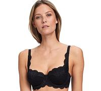 Susa Sujetador tirolés, Semitranslúcida, Negro, 80A para Mujer