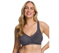 SUSA Topsy Plus Sujetador de Alivio para Mujer, sin Aros, Sujetador para Mujer con Tirantes Ajustables, Copas reforzadas, Alivio, ónix, 90E