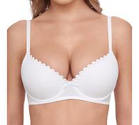 Susa Wiesn-Zauber Dirndl-BH 8025 mit Push-Up-Schalen - Sujetador Mujer, Color Blanco, Talla 85A