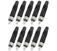 susaa 10 Piezas de Conector de Empalme de Cable de Fibra Óptica Monomodo FC, Empalme en Frío, Conector Rápido de Fibra Óptica Preenterrado