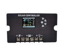 susaa Controlador de Carga Solar PWM de 12 V/24 V, 30 A, con Pantalla LCD A Color, Voltaje Ajustable, Compatible con Múltiples Baterías