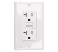 susaa Salida GFCI de 20 A, Receptáculo Eléctrico GFI con Indicador LED, Interruptor de Circuito de Falla A A Prueba de Manipulaciones de 20 A