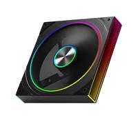 susaa Ventilador de Caja de PC con Anillo de Estrella de 140 mm, 5 V, 3 Pines, ARGB, Efecto de Luz de Espejo Cíclico, Lian PWM, 650 A 1800 RPM, Ventilador de Refrigeración Negro A