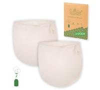 SUSABLE 2 bolsas de leche de nueces de 35 x 35 cm para leche vegana de almendras, 100 % algodón orgánico, paño para queso, bolsa de tela para tamizar, paño de filtro.