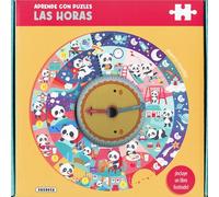 Aprende las horas con el panda (Aprende con puzles)