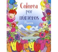 Flores, colorea por números