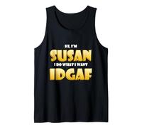 Susan Joke Idgaf Meme Cute Halloween Costume For Susans Camiseta sin Mangas