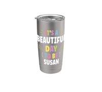 SUSANA Personalized Name Beautiful Day SUSANA Vaso térmico de acero inoxidable de doble pared
