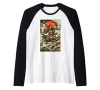Susanoo Mitología Japonesa Diosa Ukiyo-e Sintoísmo Camiseta Manga Raglan