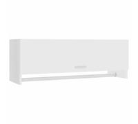 Susany Armario de Ropa Estante de Almacenamiento Colgante Organizador de Ropa Armario Habitación Dormitorio Aglomerado Blanco 100x32,5x35 cm