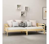 Susany Sofá Cama Estructura de Sofá Cama Individual Somier para Salón Oficina de Madera Maciza de Pino Natural 90x200 cm