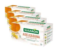 Susarón | Infusión Adelgasana Cola de caballo y Sen | Sabor Limón | Caja 20 bolsitas (Paquete de 4)