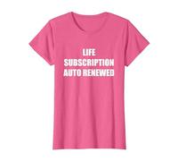 Suscripción de Vida renovada automáticamente Camiseta, Mujer, Rosa Jaspeado, 3XL