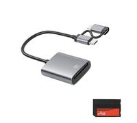 Suseiuua Paquetes de adaptadores de tarjetas de metal ABS para almacenamiento ampliado en consolas, barras de soporte para juegos de descarga de juegos, combo de lector de tarjetas