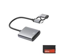 Suseiuua Paquetes de adaptadores de tarjetas de metal ABS para almacenamiento ampliado en consolas, barras de soporte para juegos de descarga de juegos, combo de lector de tarjetas