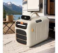 Sushangmao Aire Acondicionado Portátil 4800 BTU, Aire Acondicionado Móvil para Autocaravana, Camper y Furgoneta, Bajo Consumo 420W, 3 Velocidades, Mando a Distancia, Temporizador 24H