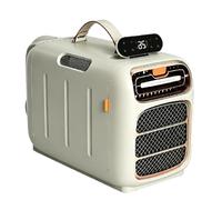 Sushangmao Aire Acondicionado Portátil De 420 W para Tiendas De Campaña con Compresor De 4800 Btu, Escape De Doble Manguera, 3 Velocidades, Control Remoto Táctil para Autocaravanas