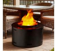 Sushangmao Chimenea De Vapor De Agua 3D/Redonda Mejorada 2025, Efecto De Luz Estereoscópico 3D, Silenciosa, con Control Remoto, para Oficina Y Hogar. 50cm/19.6in