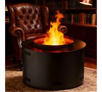 Sushangmao Chimenea Eléctrica 3D De Vapor De Agua, con Llamas Realistas, Niebla Y Llama Ajustables, Control Remoto Y Táctil, Fácil De Instalar para Mueble De TV O Escritorio 30cm/11.8in