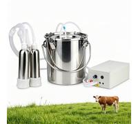 Sushangmao Máquina de Ordeño Pulsátil 5L/10L para Vacas y Ovejas 10L-Cattle