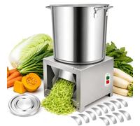 Sushangmao Procesador De Alimentos Comercial, Cortadora Troceadora Eléctrica De Verduras 3500 RPM, Ralladora Profesional, Grosor Ajustable, Gran Entrada para Alimentación Animal Eficiente 1500w